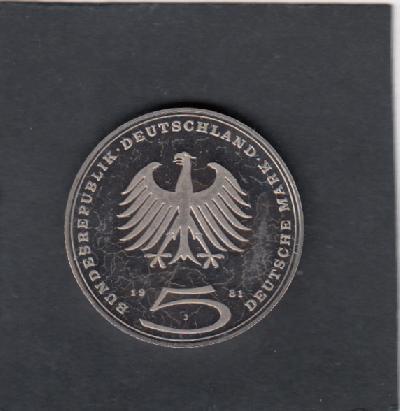 Beschrijving: 5 Mark LESSING 